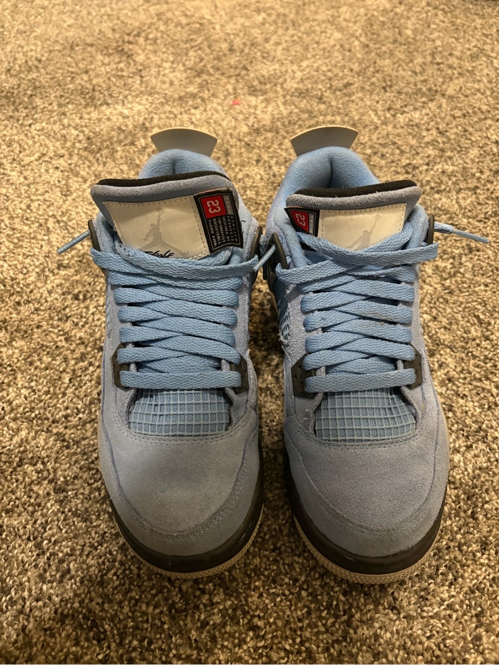 Jordan Men's Light Blue Suede Sneakers